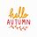 Hello Fall Season Clip Art