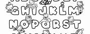 Hello Kitty ABC Coloring Pages