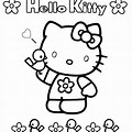 Hello Kitty Coloring Sheets