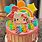 Hello Kitty Rainbow Cake