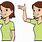 Hello Sign Language Clip Art