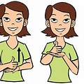 Help Sign Language Cartoon