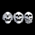 High Resolution Hear No Evil Skulls