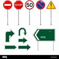 Highway Sign Post Vector