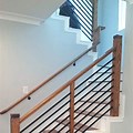 Horizontal Wood Baluster Railing