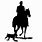 Horse and Dog Silhouettes