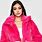 Hot Pink Faux Fur Coat