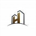 House Logo with H Construction