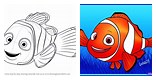 How to Draw Finding Nemo Fish and Tank