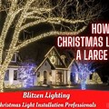 How to Hang Christmas Lights On a Large Birch Tree