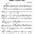 I Love You Baby Sheet Music