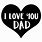 I Love You Dad Clip Art