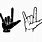 I Love You Hand Sign Silhouette