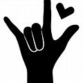 I Love You Sign Language SVG