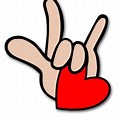 I Love You in ASL Clip Art PNG