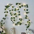 Ivy Leaf Garland with Lights