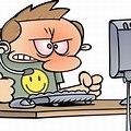 IT Help Desk Clip Art Angry