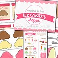 Ice Cream Pretend Play Printable