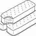 Ice Cream Sandwich Coloring Page