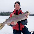 Ice Fishing Rainbow Trout