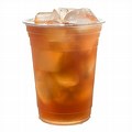 Iced Tea in a Disposable Plastic Cups