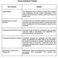 Internal Control Audit Report Sample