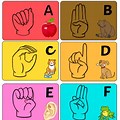 Irish Sign Language Alphabet Flash Cards