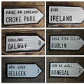 Irish Town Sign Post