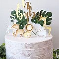 Jungle Baby Shower Cake Toppers