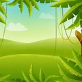 Jungle Background Cute Animated