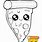 Kawaii Pizza Coloring Pages