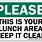 Keep Lunchroom Clean Sign