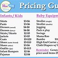 Kids Clothes Pricing Garage Sale