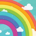 Kids Rainbow Desktop Wallpaper