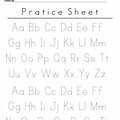 Kindergarten Handwriting Practice Worksheets