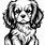 King Charles Spaniel Coloring Page