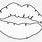 Kissing Lips Coloring Pages