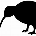 Kiwi Bird Cartoon Outline