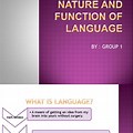 Language Nature and Function