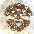 Laser-Cut Family Tree Template