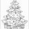 Large Christmas Tree Coloring Page