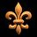 Large Wooden Fleur De Lis