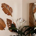 Large Wooden Leaf Wall Art