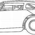 Late Model Race Car Art Coloring Pages