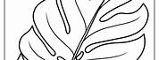 Leaf Coloring Page Aesthetic Design