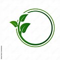 Leaf Vector Art Logo in Circle