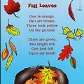 Leaves Poem for Preschool