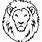 Lion Head Coloring Pages Printable