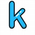 Lower Case Letter K Clip Art