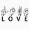 Love Sign Language Hand